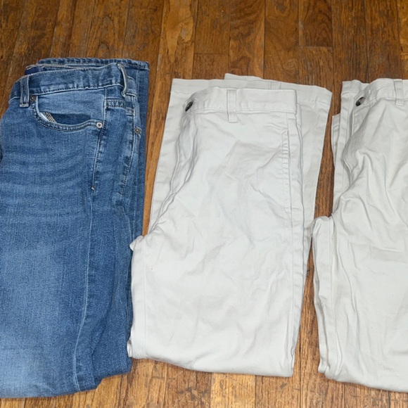 Blue Jeans and Khaki Pants Set - Picture 1 of 16